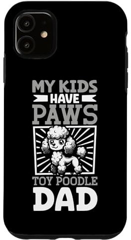 Hülle für iPhone 11 Toy-Pudel Papa