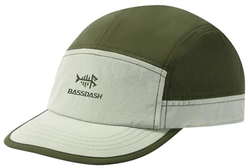 Bassdash Ultra-Light UPF 50+ Baseball Cap Unisex Baseballkappe Unstrukturierte Schnelle Trockene Falthutverstellbare Outdoor-Aktivitäten für Männer und Frauen