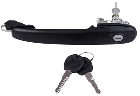Bohaner Türgriff Türgriffhalter Türschloss mit 2 Schlüssel Vorne Links/Rechts für VW Polo 6N1 Caddy Alhambra Sharan F.or.d Galaxy 6N0837207 6N0837207C 6N0837207D