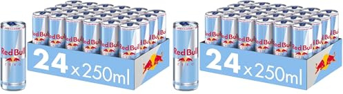Red Bull Energy Drink Zero - 24er Palette Dosen - Getränke ohne Zucker und Kalorien EINWEG (24 x 250 ml) (Packung mit 48)