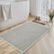 SIXHOME 60 * 90cm Grau-Weiß Badematte Super Absorbierende Waffle mit Quasten Badteppich Badematte rutschfest Maschinenwaschbare Badematte für Badezimmer
