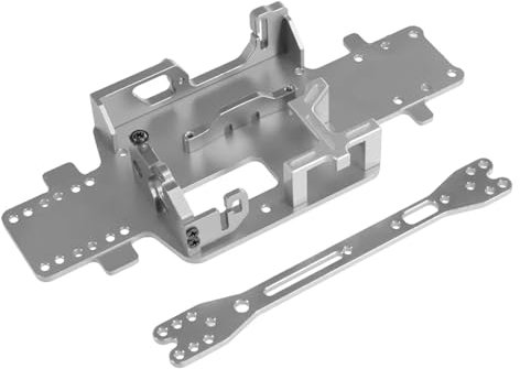 WERGHHG RC-Cars-Upgrade Teile Für WLtoys 1/28 284161 284010 284131 K989 K969 K979 P929 P939 RC Auto Servo Batterie Motor Feste Für Sitz Upgrade Teile Und Zubehör(Silver)