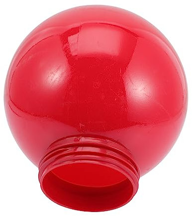 SEWACC Kugelförmiger Lampenschirm Kugellampe Ovale Lampenschirme Große Außenleuchte Außenleuchte Kugel Lampenschirm Hängelampenschirme Kugel Pendelleuchte Wasserdicht Acryl Rot