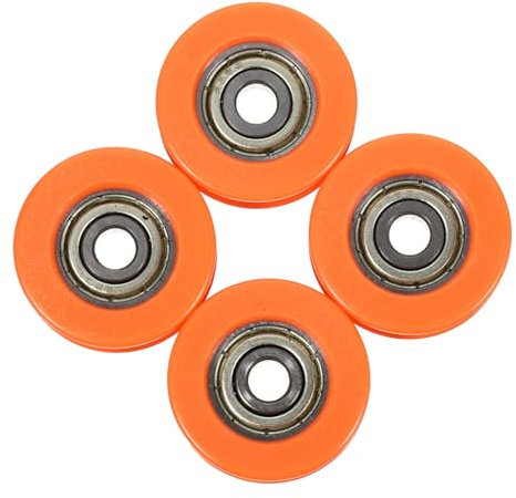 VALICLUD 4stücke Teiliges U-förmiges Kunststofflager-schiebewagen- Geräuscharme Nylonführung Für Schiebetore Fenster Langlebig Und Verschleißfest