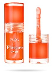 Pupa Gloss Pleasure Lip Oil, Pflegendes Lippenöl mit 3D-Glanz-Finish – Extra nährend, erhältlich in 4 Farb- und Pflegevarianten (002 Exotic Papaya, Papaya-Duft)