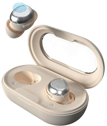 ANSTEN Schlafkopfhörer Bluetooth 5.4, Noise Cancelling Kopfhoerer in Ear, Schlafkopfhörer Seitenschläfer, 48 Stunden Akkulaufzeit Kopfhörer zum Schlafen, Sporttraining Kabellose Kopfhörer