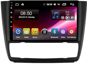 Car Radio para BMW 1 Series E81 E82 E87 E88 AT MT 9 Pulgadas Android 15 Autoradio con Wireless Carplay Android Auto para, 4 Core 2G+64G