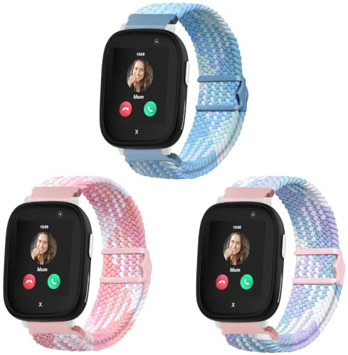 3 Geflochtene Nylon Armbänder Kompatibel mit Xplora X6 Play/Pro/Gen 2