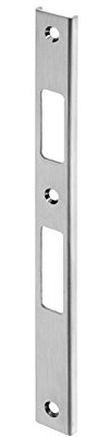 Schließblech U-förmig Falle und Riegel, 245 x 24 x 6 mm, Edelstahl