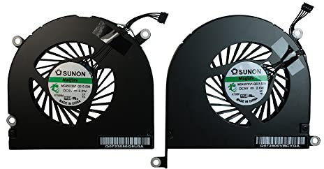 Power4Laptops Ventilador para Ordenadores portátiles (Par) Compatible con Apple MacBook Pro 17 Inch Mid 2009