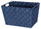 WENKO Aufbewahrungskorb Adria M Dunkelblau - Badkorb, Polypropylen, 35 x 22 x 22.5 cm, Dunkelblau