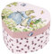 TROUSSELIER 6260387 Musikspieluhr Peter Hase, Herzform, rosa Spieldose für Kinder