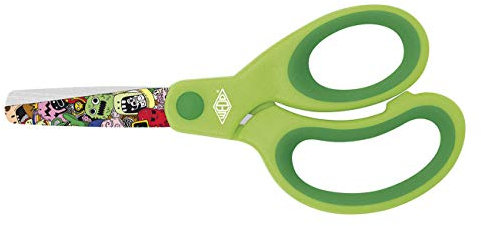 Wedo 7333011 Bastelschere Fantastic, Motiv Monster, 13cm, grün