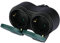 V-TAC VT-1102-2 2 Wege Adapter-16A-Ip44 mit Polybag+Kurz-Schwarz+Grün