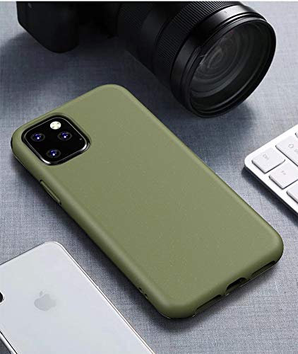 BioCase - Biologisch abbaubar Bio Case Cover Hülle Stoßfest Öko Schwarz Für Apple iPhone 11 Pro (Grün)