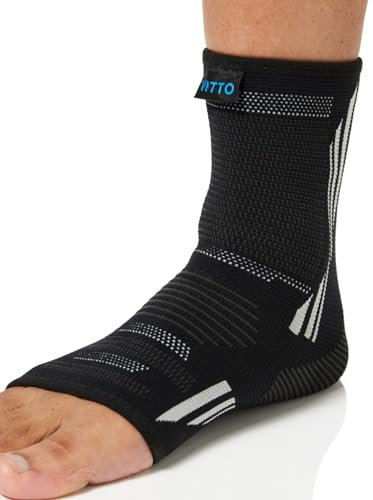 VITTO Sprunggelenkbandage, Fußbandage bei Bandschäden, Schwachen Gelenken, Verstauchtem Gelenks und Arthritis (Hulle, L)