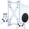 Xbox Series S Wandhalterung & Controller-Halterung von Q-View – Sichere Untertischhalterung – Signature X Design – Schrauben und Befestigungen inklusive – Kunststoff – Weiß