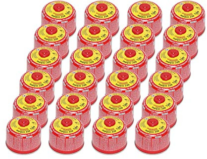 ROTHENBERGER Industrial Top Gas 220 Schraub - Gaskartusche 370 ml ; 7/16 EU ; 24 Stück, 1 Karton 35201-24