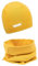 FORUHOO Mädchen Mütze Set mit Schal Kinder Beanie für Herbst Winter Baumwolle 2er(Set: Gelb,49-53)