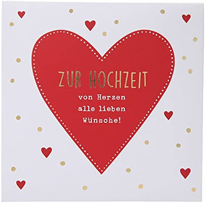 Depesche 0011694-046 Pop-up Glückwunschkarte zur Hochzeit Klappkarte mit Musik, Lichtelementen und einem originellen Spruch, Geburtstagskarte inkl. Umschlag, Format 15,5 x 15,5 cm