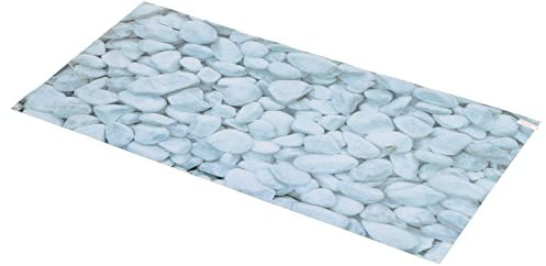 FOLOSAFENAR Fish Tank Background Wallpaper, 3D Aquarium Background Poster White Pebbles for Aquariums(61 * 41CM)