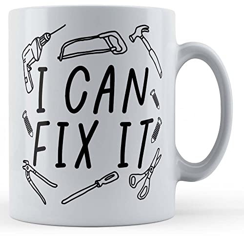 Father Fox - I Can Fix It - Handyman Gift Mug, Ceramic, 11fl.oz.