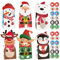 FLOFIA Geschenktüten Weihnachten 24 Stück Adventskalender Tüten zum Befüllen Geschenkbeutel Papiertüten mit Weihnachtsaufkleber Weihnachtsmann Schneemann Eisbär X-Mas Tütchen