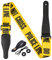 BestSounds Gitarrengurt, Gelb Police Line Verstellbarer Polyester-Gitarrengurt für Bass, E-Gitarren und Akustikgitarren