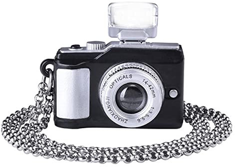 astound Jewelry Camera Necklace - Photographer Camera Jewelry Pendant,Glow Camera Toy Fun Necklace Travel Jewelry Photo Props for Family & Friends