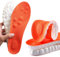 Solette in Memory Foam con supporto per l'arco plantare per donne e uomini, inserti per scarpe da ginnastica, scarpe sportive e stivali, traspiranti e ammortizzanti(40.5/41 EU,Arancione)