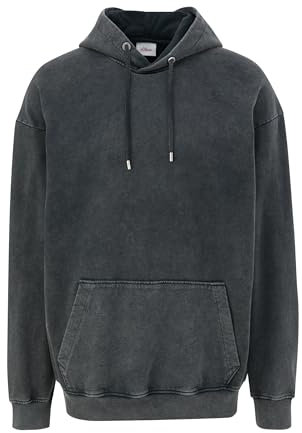 s.Oliver Herren Sweatshirt mit Kapuze, Grau,M