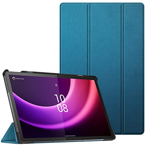 FINTIE Coque pour Lenovo Tab P11 (2nd Gen) (TB350) 11.5 Pouces 2022, Etui à Rabat Pliable Housse Rigide et Fine Légère, Protection pour Tablette Lenovo Tab P11 2ème Génération, Bleu Cyan