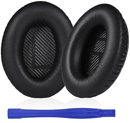 Headphones Replacement Earpads for Bose Replacement Ear Pads Quietcomfort Ear Pads Noise Isolation Foam Earpads for Bose Quiet Comfort QC35 and Quiet Comfort QC35 II