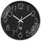 VIVILINEN Funkuhr geräuschlos Wanduhr Ohne Tickgeräusche Modern Funkwanduhr Lautlos Wanduhr Nicht Tickend Hängeuhr für Wohnzimmer Schlafzimmer Büro Küche 30x30cm/12 Zoll (Schwarz-Weiß)