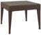 vidaXL Beistelltisch, Tisch mit pulverbeschichtetem Stahlrahmen, Couchtisch für Außenbereich Innenbereich, Gartentisch Terrassentisch, Braun Poly Rattan Hartglas