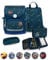 Belmil Premium Compact Plus ergonomisches Schulranzen Set 5 - teilig, AGR, Brustgurt, Hüftgurt, Magnetverschluss (405-41/P/S) (Orion Blue)