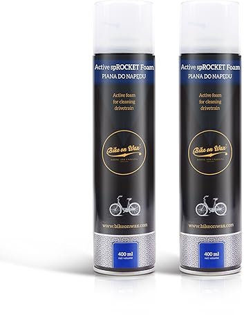BIKE on Wax Always Active Bundle, Kettenreiniger-Pflegeset, Schmierfettlösendes Spray für Mountainbike Rennrad & BMX, Beseitigt Schmutz und Fett, Schadstofffreier Reinigungsschaum