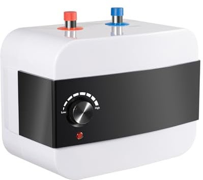 Begoniape Scaldacqua istantanea, 6 l, 65 °C, scaldabagno elettronico, 1500 W, materiale ABS impermeabile, scaldabagno doccia