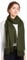 ELF KUCKUCK Schal Damen Winter Baumwolle Winterschal Pashmina, Armee Grün