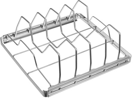 OKUMEYR Barbecue Portatile Inossidabile Supporto Per Arrosto Rack Per Pollo e Manzo Accessorio Per Campeggio e Giardino Resistente e Facile Da Pulire