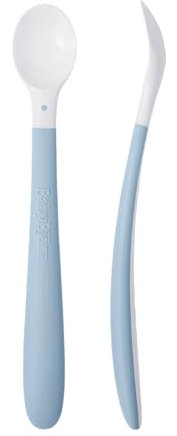 BabyBjörn Cuchara infantil, 2 uni., Azul pastel