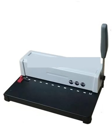Bindemaschine, Buchbindemaschine, 10 löcher Manuelle Bindung Maschine Papier Buch Datei Stanzen Und Binden Maschine Büro Liefert für Büro und Heimgebrauch