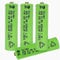Galdex 4 Pack AAA Rechargeable Solar Light Batteries 1.2V 600mAh Ni-MH Pre-Charged Double A Solar Battery for Indoor Outdoors use in Garden Lawn Lamps, String Lights (AAA 600mAh, 4 Pack)
