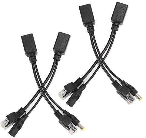2 Paar POE-, Se- oder Überwachungsgeräte 12V PO E-SplitterPO-Splitter-Kamera-Netzteil E-Splitter12 V