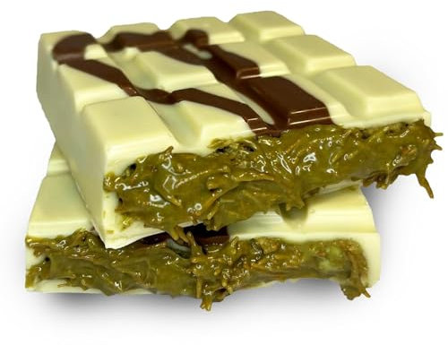 Dubai Schokolade 220g (XL) mit Pistazie & Kunafeh - Nach Original Rezeptur Handgemacht! Virale TikTok Hype Schokolade - EXTREM Schneller Versand (220g, Weiße Schokolade)