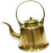 JISADER Kaffeekanne, Wasserkocher, Kupfer-Teekanne, Teekessel für Herd, Gasherd, Induktionskochfeld, Camping, Messing