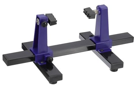 PATIKIL Adjustable PCB Holder Circuit Board Holder 360° Degree Rotation Tool for Circuit Board Soldering Desoldering Repair, 6.5x11.8, Blue