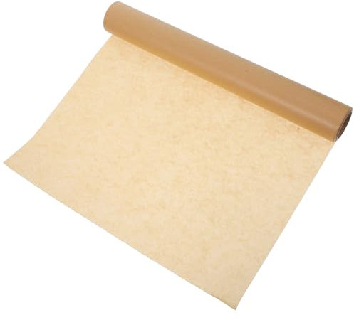 Amosfun Rollo de Papel Pergamino Antiadherente para Hornear 30Cm X 10M Hojas de Papel para Hornear para Horno Freidora Y Vaporera