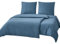 RUIKASI Bettwäsche 135x200 4teilig Blau - Denim Blau Mikrofaser Bettwäsche-Sets Oeko-TEX, 2 Bettbezüge 135x200cm + 2 Kissenbezüge 80x80cm mit Reißverschluss, Weich und Bügelfrei