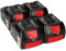 4X Ersatzakku für Bosch Professional 18V 8.0Ah Li-Ion 144Wh